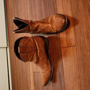 Leather cowboy boots